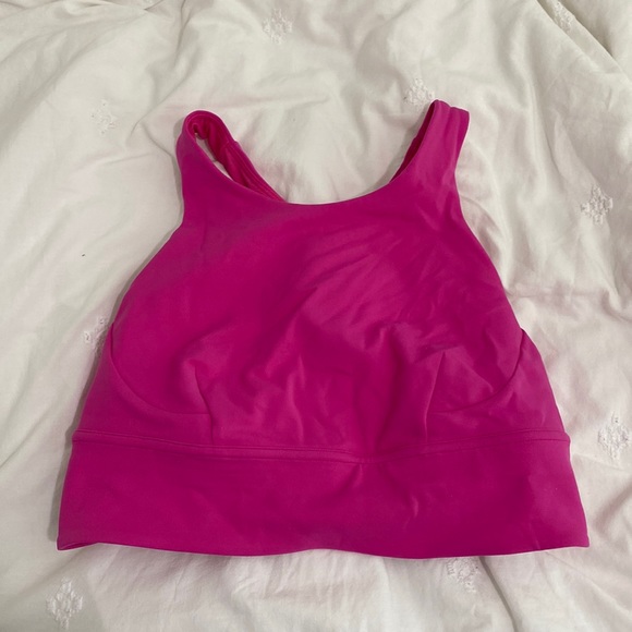 lululemon athletica Tops - Lululemon sonic pink wunder train bra